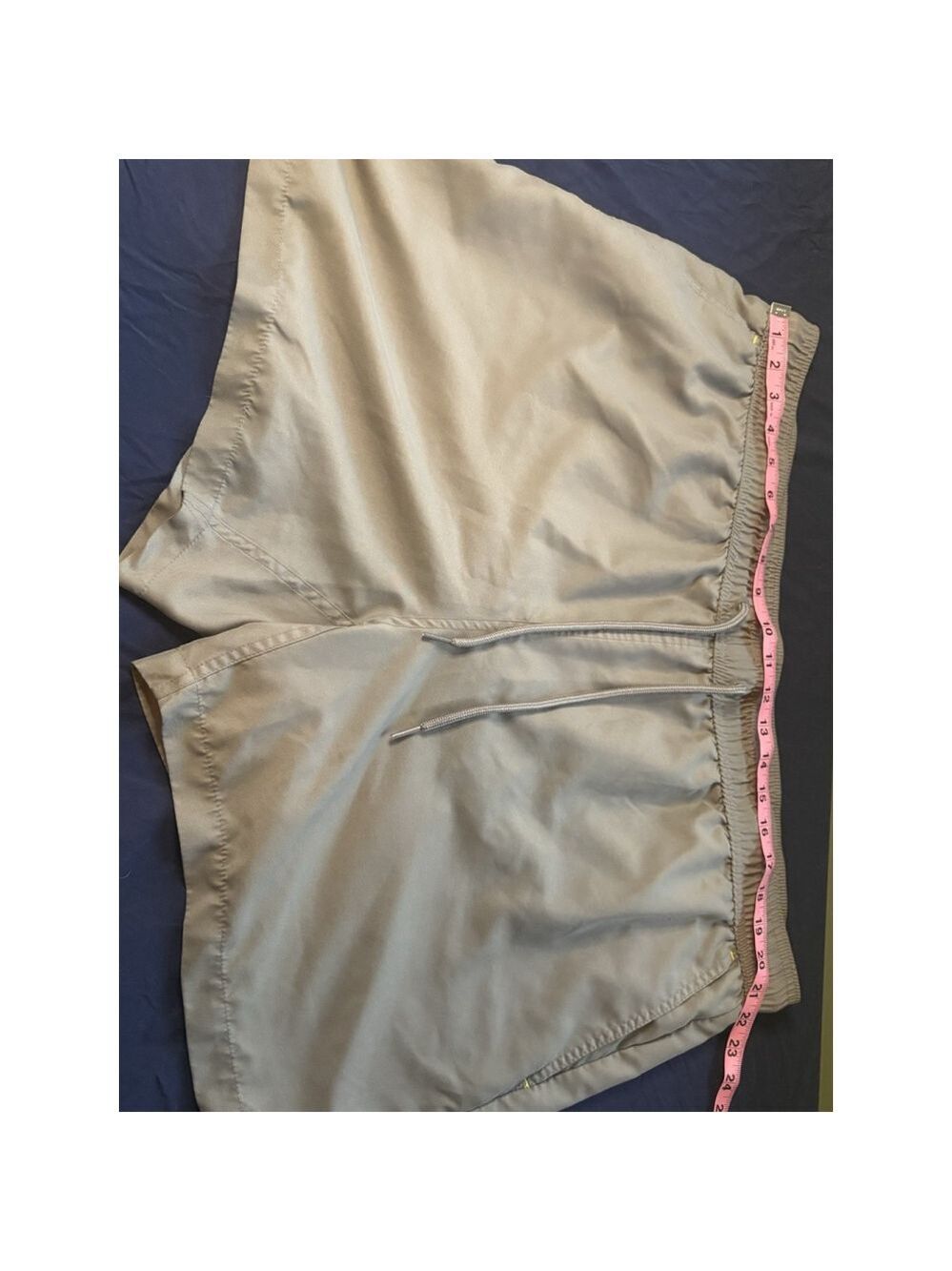 George Men's Swim Trunks Size 2XL 44-46 Grey Lined Mesh Pockets Drawstring